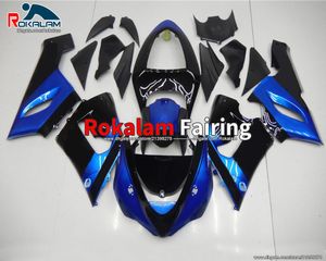 Para Kawasaki ZX-6R 05 06 ZX6R ZX 6R 2005 2006 Blue Blue Blue Cover Capa de Fairas de Motocicleta Kits (Moldagem por Injeção)