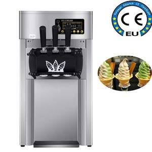 commercial ice cream machine for sale high quality sundae cone maker 2+1flavors