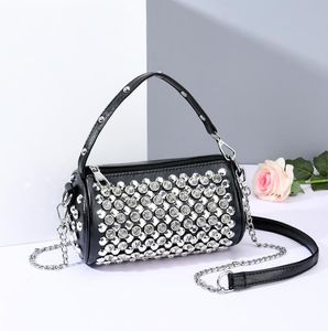 Glänzende Damen-Umhängetasche mit Diamanten, personalisierte Bankett-Geldtasche, Handytasche, Taschen im Stil kleiner Kapazität