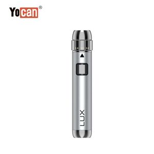 Yocan lux mod e cigarros kit vaporizer mAh pré aquecer bateria Vape Dab caneta ajustável Vapor Fit encadeamento Atomizador Autorizado vendedor A34