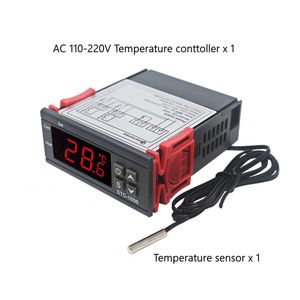 Soxii 12V / 24V / 110V STC-3008 Digital Smart Termostat Controller Switch med 2 NTC