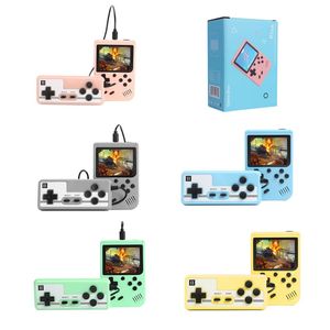 Macaron Colourful Video Game Console Built-500-in 8 Bit Classic Games Player for Reteo SFC FC NES Support AV Cable for Kids Family Best Gift