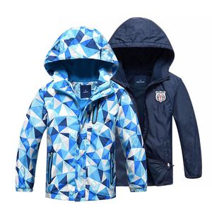 Kids Clothes Children Outerwear Warm Polar Fleece Coat Hooded Waterproof Windproof Baby Boys Jackets For 3-12Y Autumn Winter LJ201128