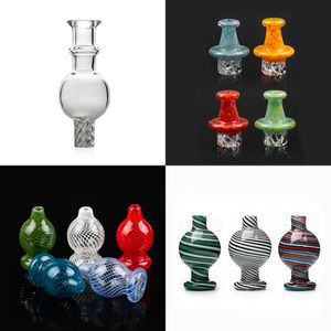 New Spinning Directional Carb Cap Glass bubble Carb Cap about 26.5mm OD with air hole For 25mm Quartz Banger dab oil rigs
