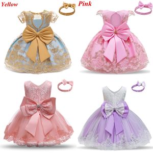 New Year Costume for Baby Girls Princess Dress 3 6 9 12 18 24 Months Toddler Kids Christmas Party 1st 1 2 Year Old Birthday Gown Q1223