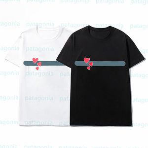 Мужчины Женщина Мода Пара Печатные футболки Человек Женщина High Street Tees Мужская Короткая Рукав Повседневная Пуловер Топы Размер S-2XL