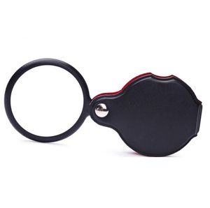Portable Mini Black 50mm 10x Hand-Hold Reading Magnifying Magnifier Lens Glass Foldable Jewelry Loop Jewelry Loupes