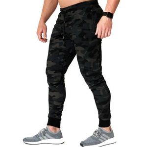 2021 Spodnie joggingowe Mężczyźni Spodnie dresowe Spodnie do biegania Spodnie Mężczyźni Joggers Trackpants Poliester Slim Fit Bodybuilding Spodnie
