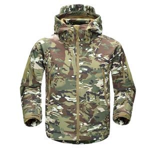 남자 겨울 군사 위장 양털 재킷 군대 전술 재킷 코트 멀티 캠 남성 위장 201120