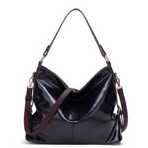 Retrô Mulheres Saco De Ombro Cera De Óleo PU Mulher De Couro Moda Moda Lai Handbags Senhora Mão Sacos Feminino Bolsa Tote SMCD-8090 # SMCD-8090 # Hei