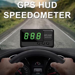 Bil HUD Head-up Display Speed ​​Meter Universal Projektion GPS Satellithastigheter Mätning C60 A25