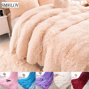 Wholesale winter blanket adult for sale - Group buy pure color Thicken weighted plush blanket spring autumn winter wearable adult children blankets king size Fur Warm Throw Blanket LJ201127