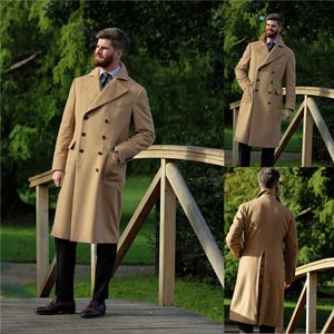 Winter Formale Business Lange Mantel Anzüge Männer Smoking Warme Herren Prom Abendessen Blazer Anzug Nur Eine Jacke