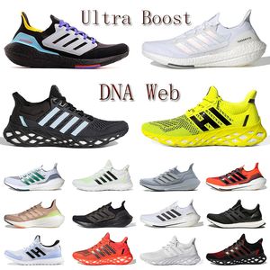 DNA Web Ultraboost 20 21 UB Designer Running Shoes For Mens Womens Pulse Aqua Black Purple Green Bred Grey Orange Carbon Blue Sports Sneakers Trainers