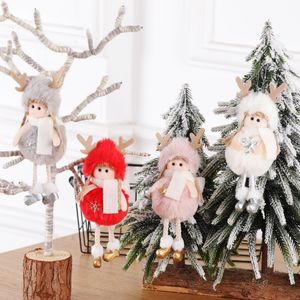 Regali di Capodanno Carino Peluche Peluche Angelo di Natale Angelo Bambola Xmas Tree Appeso Ornamenti Buon Natale Decorazioni all'ingrosso