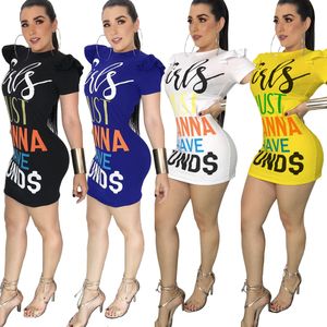 Women Slim Sexy Offset Print Dress Tight Bodycon Summer Dresses Hot Sale