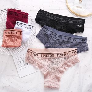 New Sexy Lace Panties Women Low-Rise Underpants Fashion Letter T-Back Underwear M-XL Girls Bikini Panties Lingerie
