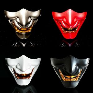 Oni Devil Traditionell japansk Halloween-mask Demon Fancy Dress Prajna Cosplay Taktisk Halloween Party Festival Party Cosplay Y200103