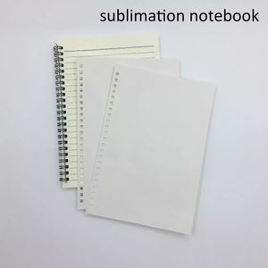 Sublimation Sprial Notebook A4 Spole Anteckningar Utskrivbar Personlig Journal Skriva Sublimation Blank DIY Anpassad gåvor