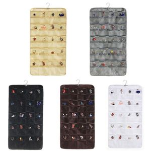 Wholesale jewelry wall organizers for sale - Group buy Pockets Earring Rings Bracelets Hanging Storage Bags Dustproof Jewelry Wall Hanger Organizer Display Case Holder Grids zyy505