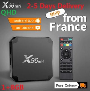 12 months program Android smart player X96mini 1GB+8GB TV box, suitable for Europe, Arabia, France
