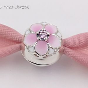 DIY Charms Bilezikler Klip Takı Pandora Klipler Bilezik Yapımı Için Bileklik Manolya Bloom Lüks Tasarım Spacer Boncuk Kadın Erkek Doğum Günü Hediyeleri Parti 792078PCZ