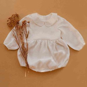 Infant Baby Rompers Baby Girls Long Sleeve Body Suit Clothes Spring Summer Baby Girls Rompers 0-2Yrs Newborn Girl Summer Clothes G1221