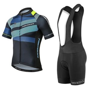 Ropa Ciclismo Zomer Mannen Merida Team Fietsen Jersey Set Quick Dry Fiets Outfits Racefiets Kleding Factory Direct Sale S210128122