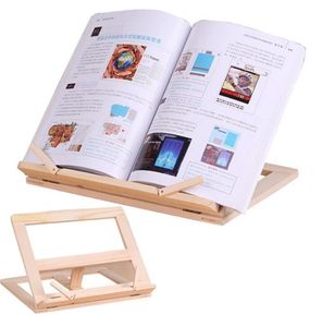 Wool Reading Frame Adjustable wood Book stand Holder Portable Laptop Tablet Study Cook Recipe Books Stands Desk Drawer Organizers LSK2082