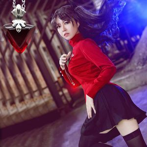 Öde stanna natt tohsaka rin cosplay kvinnokläder kostym halloween