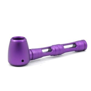 New Metal hand smoking Pipe Portable Tobacco 120MM aluminum alloy colored pipes