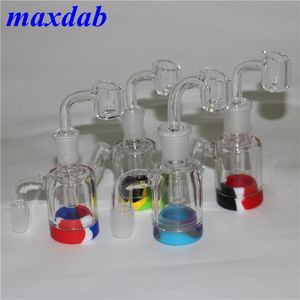 Hookah Ash Catcher Glass Ashcatcher with quartz banger Smoking Accessories Mini Dab Rigs Percolator bongs hookahs shisha DHL free