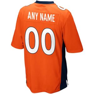 Football Denver 3 Russell Wilson 31 Justin Simmons 10 Jeudy 2 Surtain II 14 Courtland Sutton 55 Chubb 7 elway 18 Manning 30 Orange Navy White Jersey Uomo Donna Youth