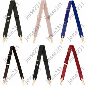 Sale 6 colors pink black green blue brown red shoulder straps for 3 piece set bags women crossbody bag canvas Bag Parts strap on Sale