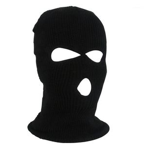 Ordu Taktik Maskeleri 3 Delik Tam Yüz Kayak Kış Kap Balaclava Hood Kayak Snowboard Şapkalar Şapkalar Bisiklet Kapaklar