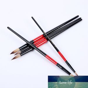 5pcs Painting Art Multi-function Double Color Nylon Hair Wooden Handle Paint Brushes Supplies Watercolor Paint Pen for Drawing