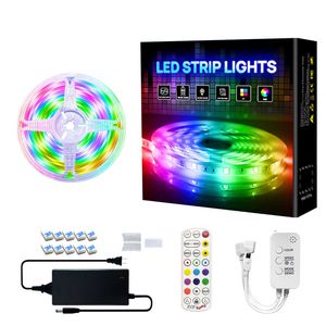 5050 LED tira luz 20m-5m bluetooth rgb 2835 fita flexível led fita led tira rgb fita diodo dc 12v música controle bluetooth