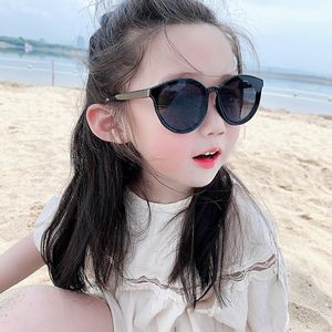 Bonitos crianças óculos de sol PC segurança crianças óculos de sol meninas meninos óculos de bebê uv400 óculos gafas de sol rodada 6 cores 10pcs navio rápido