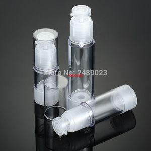 100PCS 15ml 30ml 50ml Transparente Airless Pumpe Vakuum Flasche Toilettenartikel Behälter Nachfüllbare Kunststoff Dispenser Kosmetische flasche. Bitte bestellen