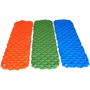 Outdoor-Pads Einzelne aufblasbare Kissenmatratze 195x58x5 cm für Campingmatte TPU-Beschichtung Nylon Weiche und bequeme Werkzeuge JZ102