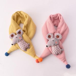 Wholesale kids hats scarfs for sale - Group buy Scarves Winter Warm Hat Fashion Scarf Boys And Girls Kids Clothing Accessories Cartoon Shawls Collar Infant Thickening Scarf1