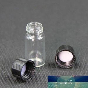 30 unids transparente vidrio ámbar pequeño botellas botellas de muestra marrón viales laboratorio polvo reactivo botella contenedores tornillos tapones