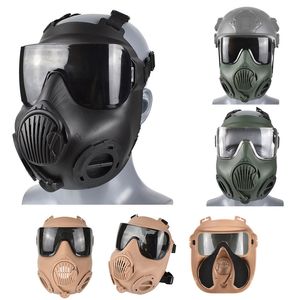 Papel de máscara de PC tático ao ar livre CS Jogos Airsoft Shooting Huting Face Protection Gear No03-324