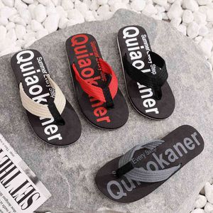 Slippers Summer Men Slippers Soft Comfort Male Cool Flip Flops Fashion Outdoor Beach Sandal Man Non Slip Bathroom Slides Thong Homme 220308