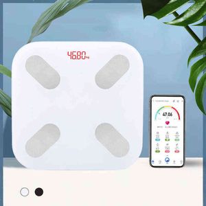 Body Fat Scale Electronic Bluetooth Bathroom Scale LED Digital Dispaly Smart BMI Body Composition Analyzer With Smartphone App H1229