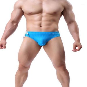 Low Waist Swimsuit Sexy Swimwear Men Triangle Solid Men's Swimming Trunks Underwear Briefs String Short Swimsuits Brave Person One-Piece Sui