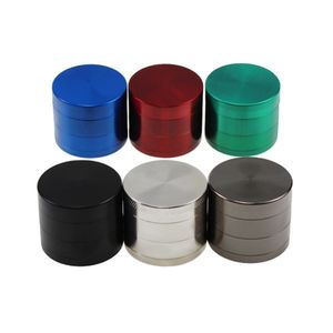 40/50mm 4Layer Flat Zinc Alloy Grinder Smoking Accessories Metal Grinding Spices Grinder TX0148