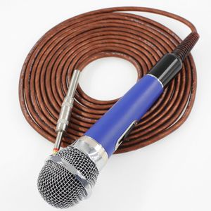 Microfono professionale dinamico a bobina mobile in metallo Sistema jack da 6,5 mm Cavo da 5 m HI-FI Delity Microfono unidirezionale per karaoke