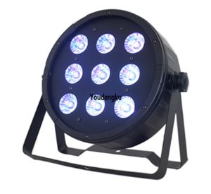 2ピースパーセルLED 90W DMX 9x10W LED PAR 4IN1ステージRGBWサウンドパーティーライト