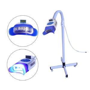 Zähne Groß großhandel-Große Förderung Rotation Arm Tragbare Zähne Bleiche LED Lampe Dental Zähne Whitening Maschine mit Rädern Dental Laser Zähne Werkzeuge